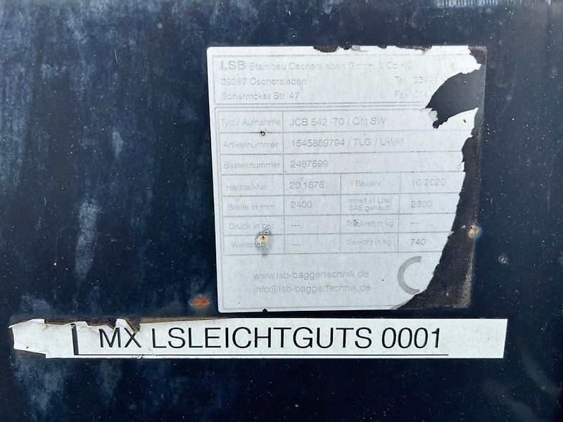 JCB LSB LEICHTGUTSCHAUFEL JCB Q-FIT