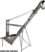 Pom Augustów T206/5 Überladeschnecke mit hydraulischen Antrieb 3m, inox, Edelstahl