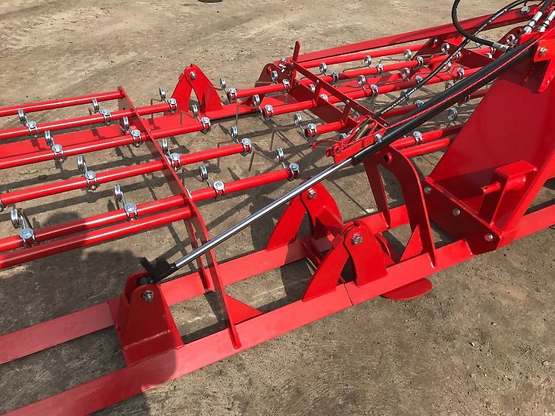 JAR-MET 6m 10mm Zinken Hydraulisch Klappbar Wiesenstriegel