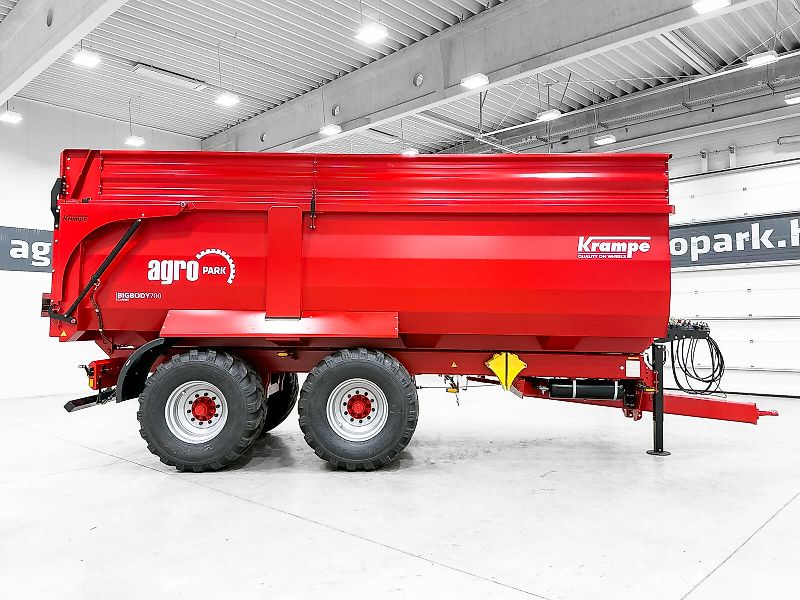 Krampe Big Body 700 Carrier (BB 700) 22 tons capacity, 32,8 m3, 60 cm extension, Made in Germany, premium trailer