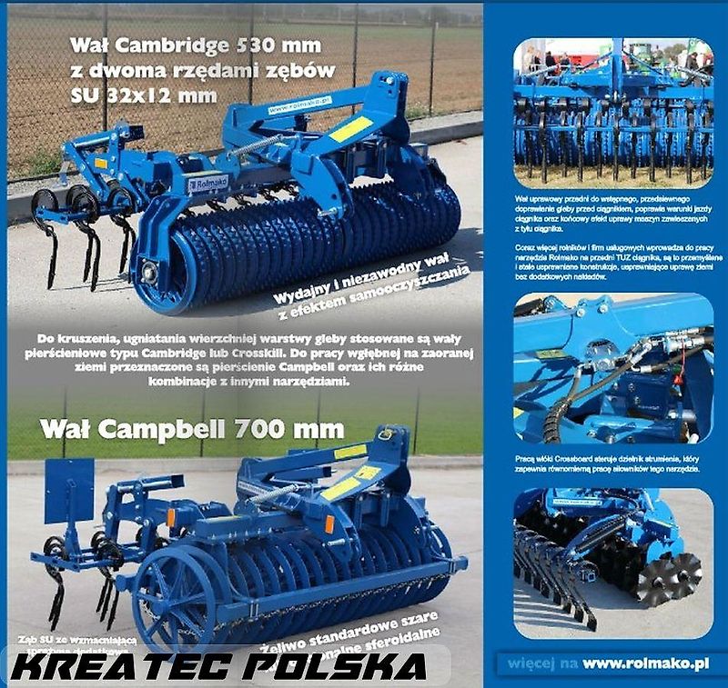 Rolmako Campbellwalze Ø560/700mm