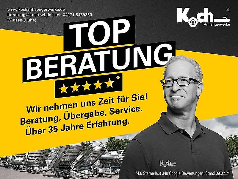 Debon Kofferanhänger Roadster C1000 200x500x200cm 3,5t schwarz