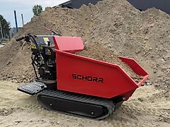 SCHORR Minidumper RR500DHKA 500kg mit Kipphydraulik und Mitfahrplattform NEU Raupendumper 9,2 PS Motor Dumper Schubkarre Motorschubkarre