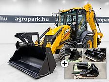 JCB 3CX Eco Sitemaster backhoe loader, 92 hp, air con Powershift, SRS, 4 buckets + forks